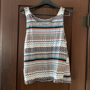 Colorful Striped Pattern Muscle Tank Size M/L